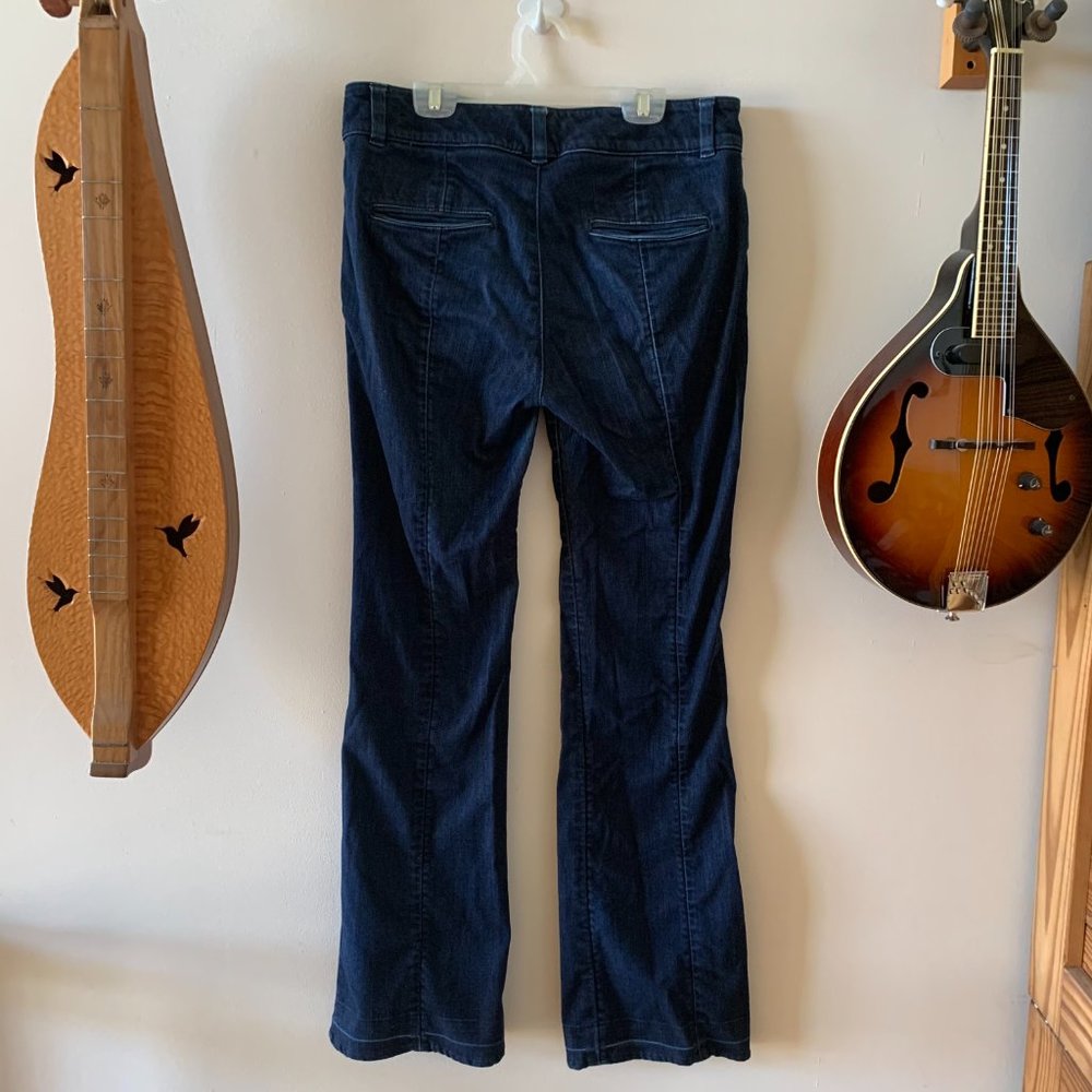 Ann Taylor Size 6 Dark Blue Bootcut Jeans - Picture 6 of 9